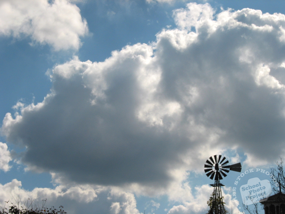 cumulus clouds, windmill, clouds, sky, cloudscape, weather, sky photo, free foto, free photo, stock photos, picture, image, free images download, stock photography, stock images, royalty-free image
