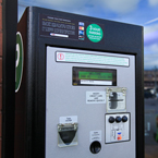 parking pay box, pay station, pay-to-park, parking meter, new parking meter, daily objects, free stock photo, picture, free images download, stock photography, royalty-free image