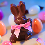 chocolate bunny, Easter bunny, Easter eggs picture, free stock photo, royalty-free image