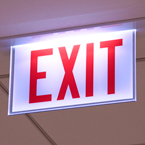 exit sign, building safety sign, free stock photo, free picture, stock photography, royalty-free image